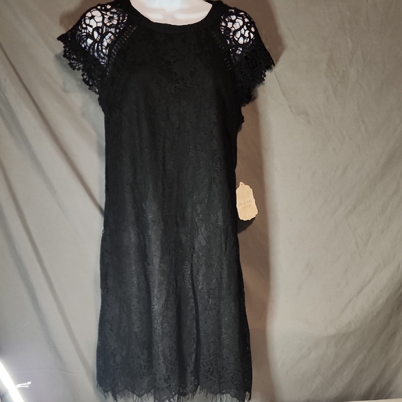 Altar'd State Dresses & Skirts - Altar'd State NWT Black Lace Mini Dress